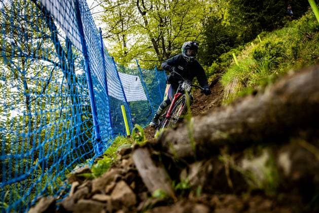 Whoop UCI MTB World Series DHI Worldcup Bielsko BiaÅa BROSNAN Troy CANYON CLLCTV FACTORY TEAM at Whoop UCI MTB World Series DHI Worldcup Bielsko BiaÅa, 16 05 2025,in Szczyrk,POL Photo Sebastian Sternemann