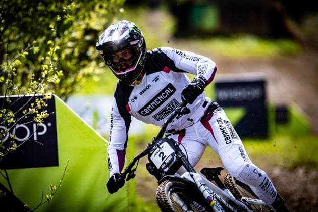 Whoop UCI MTB World Series DHI Worldcup Bielsko BiaÅa VERGIER Loris COMMENCAL MUC OFF BY RIDING ADDICTIONat Whoop UCI MTB World Series DHI Worldcup Bielsko BiaÅa, 16 05 2025,in Szczyrk,POL Photo Sebastian Sternemann
