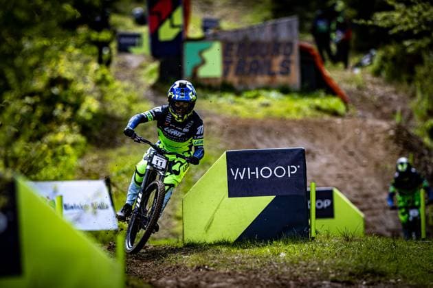 Whoop UCI MTB World Series DHI Worldcup Bielsko BiaÅa WILSON Reece AON RACING TOURNE CAMPERVANSat Whoop UCI MTB World Series DHI Worldcup Bielsko BiaÅa, 16 05 2025,in Szczyrk,POL Photo Sebastian Sternemann