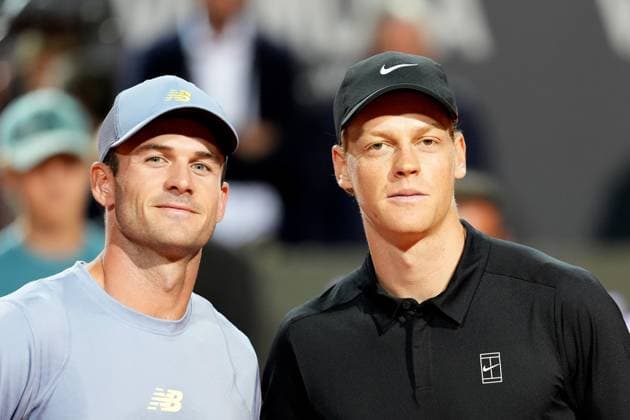 Jannik Sinner (ITA) during Semi-final round against Tommy Paul (USA) of the ATP, Tennis Herren Master 1000 Internazionali BNL d™Italia tournament at Foro Italico on May 16, 2025 (Alfredo Falcone LaPresse)  Copyright: xAlfredoxFalcone LaPressex