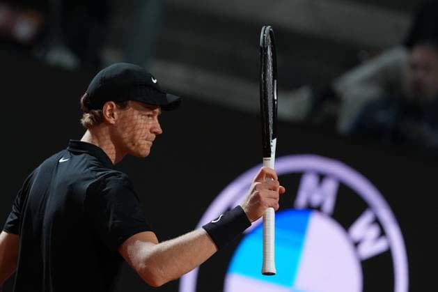 Jannik Sinner (ITA) during Semi-final round against Tommy Paul (USA) of the ATP, Tennis Herren Master 1000 Internazionali BNL d™Italia tournament at Foro Italico on May 16, 2025 (Alfredo Falcone LaPresse)  Copyright: xAlfredoxFalcone LaPressex