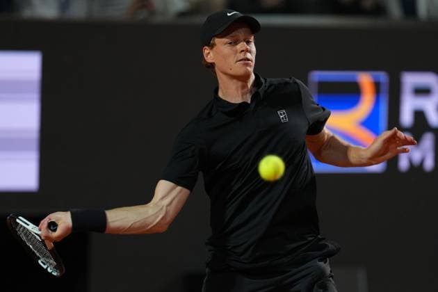 Jannik Sinner (ITA) during Semi-final round against Tommy Paul (USA) of the ATP, Tennis Herren Master 1000 Internazionali BNL d™Italia tournament at Foro Italico on May 16, 2025 (Alfredo Falcone LaPresse)  Copyright: xAlfredoxFalcone LaPressex