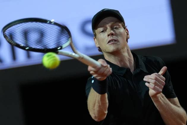 Jannik Sinner (ITA) during Semi-final against Tommy Paul (USA) of the ATP, Tennis Herren Master 1000 Internazionali BNL d™Italia tournament at Foro Italico on May 16, 2025 (Alfredo Falcone LaPresse)  Copyright: xAlfredoxFalcone LaPressex