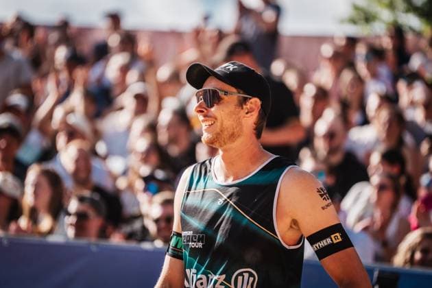 Beach volleyball men Allianz German Beach Tour 2025 Tourstop Düsseldorf 16 05 2025 Nils Ehlers Düsseldorf Robert Lehr Ufer North Rhine-Westphalia Germany