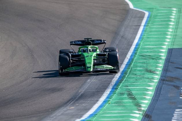 IMOLA, ITALY: Nico Hulkenberg, racing for the Stake F1 Team team during the 2025 Formula 1 Emilia Romagna Grand Prix at the Imola Circuit in Imola, Italy