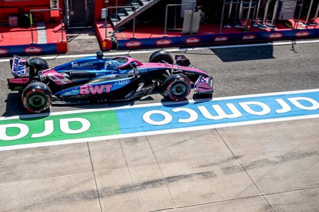 IMOLA, ITALY: Franco Colapinto, racing for the Alpine team during the 2025 Formula 1 Emilia Romagna Grand Prix at the Imola Circuit in Imola, Italy