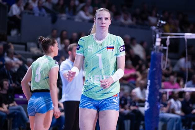VOLLEYBALL : France VS Slovenie - Nations League - 16 05 2025 TOULOUSE, FRANCE - MAY 16 - VOLLEYBALL : Eva PAVLOVIC MORI during the first preparatory match of the Women s Volleyball Nations League : France VS Slovenia at the Palais des Sports on May 16, 2025 in Toulouse, France  Copyright: xSylvainxDIONISIOx