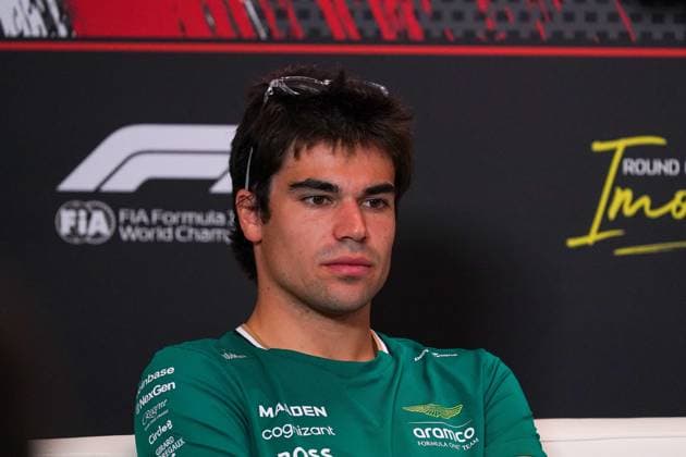 MOTORI - Formula 1 - AWS Gran Premio del Made in Italy e dell Emilia Romagna 2025 - Practice 1 and 2 Lance Stroll (CAN) - Aston Martin Aramco F1 Team - Aston Martin AMR25 - Mercedes in drivers press conference, PK, Pressekonferenz during Formula 1 AWS Gran Premio del Made in Italy e dell Emilia Romagna 2025 - Autodromo Enzo e Dino Ferrari, Imola (BO) Italy from 15th to 18th May 2025, Imola Italy  Copyright: xIPAxSport ABACAx