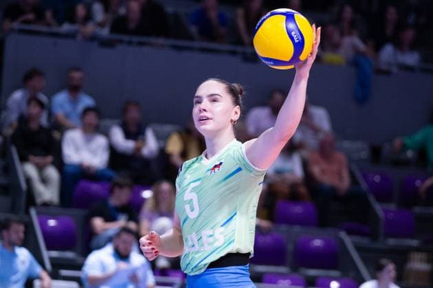 VOLLEYBALL : France VS Slovenie - Nations League - 16 05 2025 TOULOUSE, FRANCE - MAY 16 - VOLLEYBALL : Lorena LORBER FIJOK during the first preparatory match of the Women s Volleyball Nations League : France VS Slovenia at the Palais des Sports on May 16, 2025 in Toulouse, France  Copyright: xSylvainxDIONISIOx