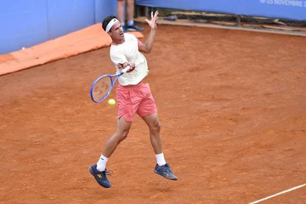 Italy, Turin 14th May 2025 ATP, Tennis Herren Challenger 175 Piemonte Open Intesa Sanpaolo, Sporting Press Club (Turin) Daniel Altmaier (Ger) Vs Flavio Cobolli (Ita) 6-3 7-5.  Copyright: xTonelloxAbozzi IPAxSportx xipa-agency.netx xx IPA_57793634 IPA_Agency_IPA57793634