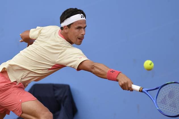 Italy, Turin 14th May 2025 ATP, Tennis Herren Challenger 175 Piemonte Open Intesa Sanpaolo, Sporting Press Club (Turin) Daniel Altmaier (Ger) Vs Flavio Cobolli (Ita) 6-3 7-5.  Copyright: xTonelloxAbozzi IPAxSportx xipa-agency.netx xx IPA_57793655 IPA_Agency_IPA57793655