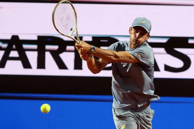 Rome, Italy, italy: Rome, Italy May 16, 2025: Men s Semifinal, Men s Singles, Tommy Paul (USA) vs. Jannik Sinner (ITA) match during the Internazionali BNL d Italia 2025 ATP, Tennis Herren Masters Men s 1000 circuit of Rome at the Foro Italico. Tennis: ATP Masters 1000 Men. Semifinal, Men S Singles At The Foro Italico In Rome, Jannik Sinner (ITA) Vs. Tommy Paul (USA)  - ZUMAp169 20250516_zea_p169_1432 Copyright: xmarcoxiacobuccix