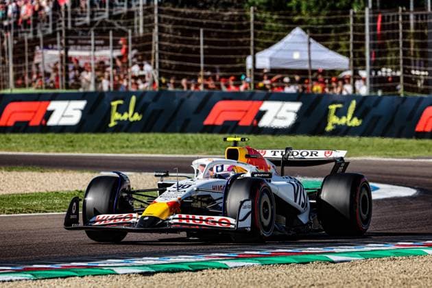 May 16, 2025, Imola, Bo, ITALY: Liam Lawson (NZL) - Visa Cash App RB F1 Team - RB VCARB02 - Honda RBPT during Formula 1 AWS Gran Premio del Made in Italy e dell Emilia Romagna 2025 - Autodromo Enzo e Dino Ferrari, Imola (BO) Italy from 15th to 18th May 2025, Imola ITALY - ZUMAm217 20250516_zsp_m217_181 Copyright: xAlessioxDexMarcox