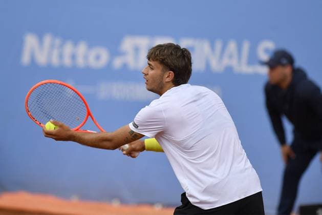 TENNIS - Internazionali di Tennis - Piemonte Open Intesa Sanpaolo Italy, Turin 14th May 2025 ATP, Tennis Herren Challenger 175 Piemonte Open Intesa Sanpaolo, Sporting Press Club (Turin) Daniel Altmaier (Ger) Vs Flavio Cobolli (Ita) 6-3 7-5. Turin Italy  Copyright: xIPAxSport ABACAx