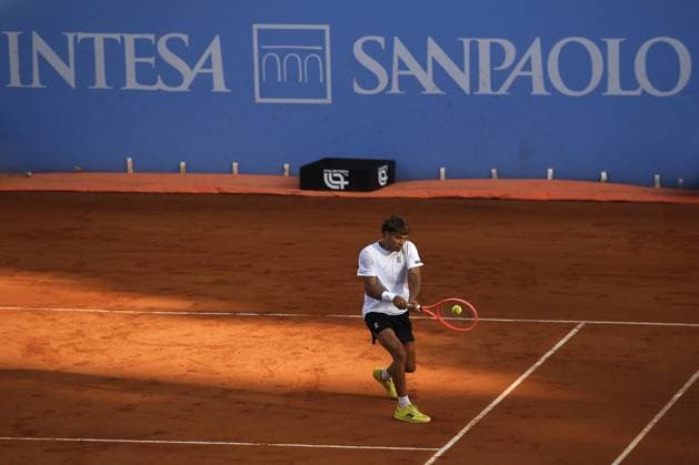 TENNIS - Internazionali di Tennis - Piemonte Open Intesa Sanpaolo Italy, Turin 14th May 2025 ATP, Tennis Herren Challenger 175 Piemonte Open Intesa Sanpaolo, Sporting Press Club (Turin) Daniel Altmaier (Ger) Vs Flavio Cobolli (Ita) 6-3 7-5. Turin Italy  Copyright: xIPAxSport ABACAx