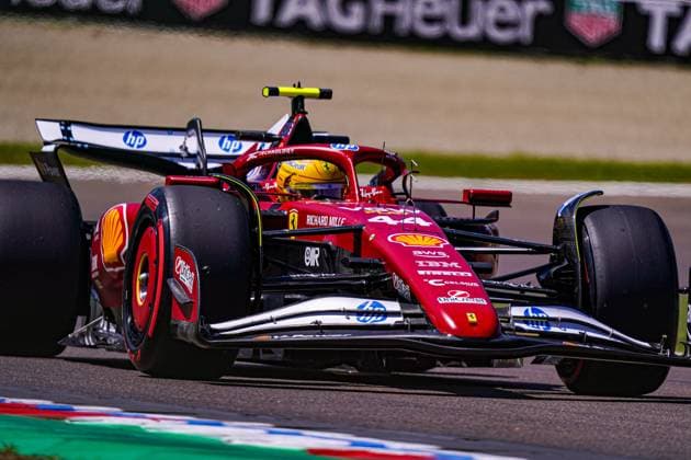 May 16, 2025, Imola, Bo, ITALY: Lewis Hamilton (GBR) - Scuderia Ferrari - Ferrari SF-25 - Ferrari.during Formula 1 AWS Gran Premio del Made in Italy e dell Emilia Romagna 2025 - Autodromo Enzo e Dino Ferrari, Imola (BO) Italy from 15th to 18th May 2025, Imola ITALY - ZUMAm217 20250516_zsp_m217_085 Copyright: xAlessioxDexMarcox