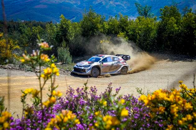 Bilder des Jahres 2025, Sport 05 Mai Sport Themen der Woche KW20 Sport Bilder des Tages AUTO - WRC, Motorsport Rallye, WM - RALLY DE PORTUGAL 2025 17 Sebastien OGIER, Vincent LANDAIS, Toyota GR Yaris Rally1, action during the 2025 Rally de Portugal, 5th round of the 2025 WRC World Rally Car Championship, from May 15 to 18, 2025 at Matosinhos, Porto, Portugal - MatosinhosPortugal  Copyright: xPauloxMariax