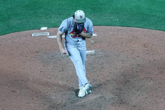 MLB, Baseball Herren, USA 2025: Cardinals Vs Royals MAY 16 May 16, 2025: St. Louis Cardinals relief pitcher Gordon Graceffo (44) reacts to the final out for the 10-3 win against the Kansas City Royals at Kauffman Stadium in Kansas City, MO. David Smith CSM (Credit Image: Â David Smith Cal Media) Kansas City Mo United States of America EDITORIAL USE ONLY Copyright: xx ZUMA-20250516_zma_c04_034.jpg DavidxSmithx csmphotothree383671