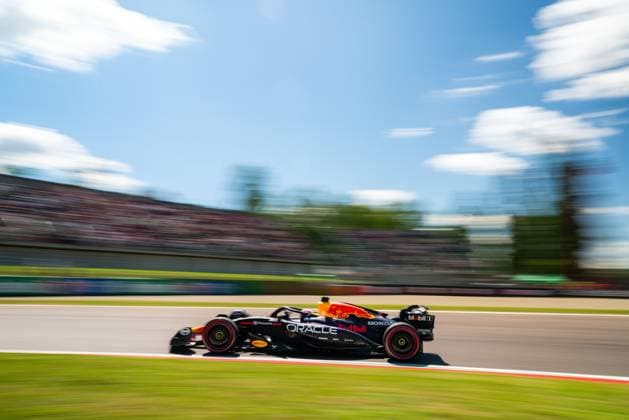 May 16, 2025, Imola, Italy: Oracle Red Bull Racing F1 Team s Dutch driver Max Verstappen during first free practice session of the Formula 1 Made in Italy and Emilia Romagna Grand Prix at the Autodromo Enzo e Dino Ferrari of Imola. Imola Italy - ZUMAs197 20250516_aaa_s197_210 Copyright: xLucaxMartinix