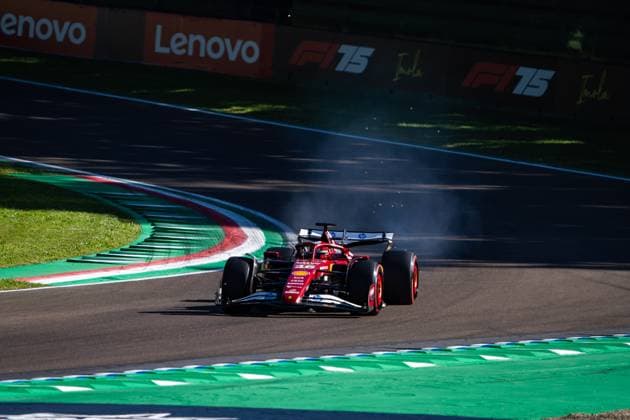 May 16, 2025, Imola, Italy: Scuderia Ferrari HP F1 Team s Monegasque driver Charles Leclerc during second free practice session of the Formula 1 and Emilia Romagna Grand Prix at the Autodromo Enzo e Dino Ferrari of Imola. Imola Italy - ZUMAs197 20250516_aaa_s197_235 Copyright: xLucaxMartinix