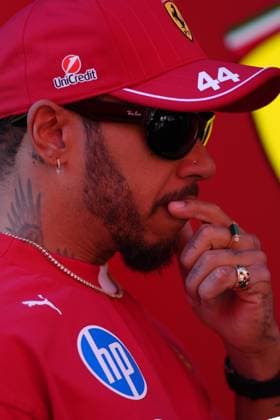 May 17, 2025, Imola, Italia: Lewis Hamilton of United Kingdom and Scuderia Ferrari HP look on prior qualify of the Formula 1 GP Of Made in Italy and Emilia Romagna at Enzo e Dino Ferrari Circuit on May 17 2025 in Imola, Italy..ANSA DANILO DI GIOVANNI. Formula 1 GP Of Made In Italy And Emilia Romagna - Qualify  - ZUMAa110 20250517_zaf_a110_001 Copyright: xDaniloxDixGiovannix