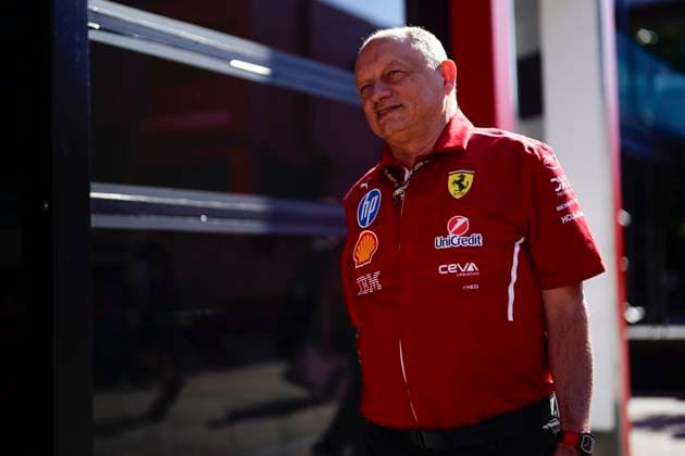 May 17, 2025, Imola, Italia: Frederic Vasseur, Team Principal of Scuderia Ferrari walk on paddock prior qualify of the Formula 1 GP Of Made in Italy and Emilia Romagna at Enzo e Dino Ferrari Circuit on May 17 2025 in Imola, Italy..ANSA DANILO DI GIOVANNI. Formula 1 GP Of Made In Italy And Emilia Romagna - Qualify  - ZUMAa110 20250517_zaf_a110_005 Copyright: xDaniloxDixGiovannix