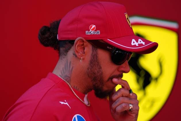 May 17, 2025, Imola, Italia: Lewis Hamilton of United Kingdom and Scuderia Ferrari HP look on prior qualify of the Formula 1 GP Of Made in Italy and Emilia Romagna at Enzo e Dino Ferrari Circuit on May 17 2025 in Imola, Italy..ANSA DANILO DI GIOVANNI. Formula 1 GP Of Made In Italy And Emilia Romagna - Qualify  - ZUMAa110 20250517_zaf_a110_009 Copyright: xDaniloxDixGiovannix