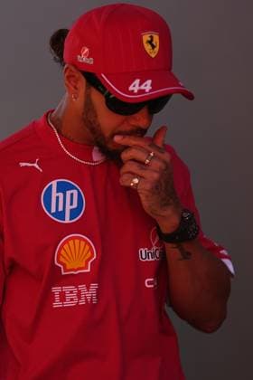 May 17, 2025, Imola, Italia: Lewis Hamilton of United Kingdom and Scuderia Ferrari HP look on prior qualify of the Formula 1 GP Of Made in Italy and Emilia Romagna at Enzo e Dino Ferrari Circuit on May 17 2025 in Imola, Italy..ANSA DANILO DI GIOVANNI. Formula 1 GP Of Made In Italy And Emilia Romagna - Qualify  - ZUMAa110 20250517_zaf_a110_013 Copyright: xDaniloxDixGiovannix