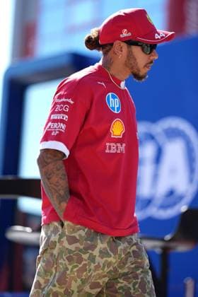 May 17, 2025, Imola, Italia: Lewis Hamilton of United Kingdom and Scuderia Ferrari HP walk on paddock prior qualify of the Formula 1 GP Of Made in Italy and Emilia Romagna at Enzo e Dino Ferrari Circuit on May 17 2025 in Imola, Italy..ANSA DANILO DI GIOVANNI. Formula 1 GP Of Made In Italy And Emilia Romagna - Qualify  - ZUMAa110 20250517_zaf_a110_014 Copyright: xDaniloxDixGiovannix