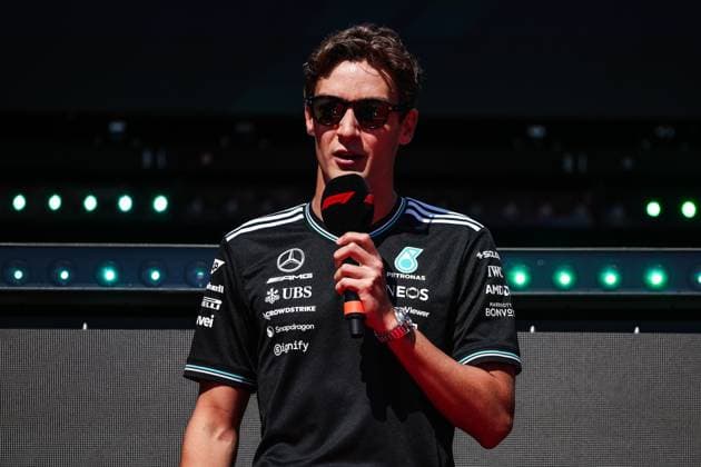 F1 - EMILIA ROMAGNA GRAND PRIX 2025 RUSSELL George (gbr), Mercedes AMG F1 Team W16, portrait during the Formula 1 AWS Gran Premio del Made in Italy e Dell™Emilia-Romagna 2025, Emilia Romagna Grand Prix 2025, 7th round of the 2025 FIA Formula One World Championship, WM, Weltmeisterschaft from May 16 to 18, 2025 on the Autodromo Internazionale Enzo e Dino Ferrari, in Imola, Italy - ImolaItaly  Copyright: xEricxAlonsox