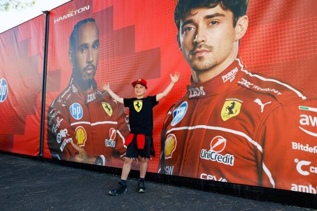 F1 - EMILIA ROMAGNA GRAND PRIX 2025 Scuderia Ferrari, tifosi fans illustration during the Formula 1 AWS Gran Premio del Made in Italy e Dell™Emilia-Romagna 2025, Emilia Romagna Grand Prix 2025, 7th round of the 2025 FIA Formula One World Championship, WM, Weltmeisterschaft from May 16 to 18, 2025 on the Autodromo Internazionale Enzo e Dino Ferrari, in Imola, Italy - ImolaItaly  Copyright: xJavierxJimenezx