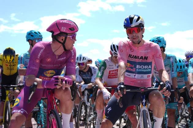 RogliÄ PrimoÅ¾ of Red Bull - Bora - Hansgrohe during the stage 8 of the Giro d™Italia from Giulianova to Castelraimondo, Italy - Saturday, May 17, 2025. - cycling.  Copyright: xGianmattiaxD Alberto LaPressex