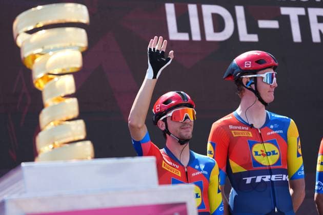 The ryder during the stage 8 of the Giro d™Italia from Giulianova to Castelraimondo, Italy - Saturday, May 17, 2025. - cycling.  Copyright: xGianmattiaxD Alberto LaPressex