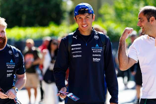17th May 2025; Autodromo Enzo e Dino Ferrari, Imola, Italy; FIA Formula 1 Emilia Romagna Grand Prix 2025; Qualifying Day; Number 23 Williams driver Alex Albon at the Emilia Romagna Formula 1  ActionPlus12788832 StephenxBlackberry