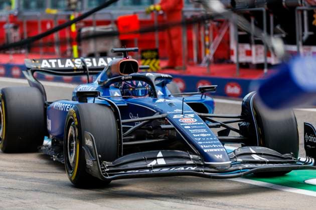 17th May 2025; Autodromo Enzo e Dino Ferrari, Imola, Italy; FIA Formula 1 Emilia Romagna Grand Prix 2025; Qualifying Day; Number 23 Williams driver Alex Albon during practice 3 at the Emilia Romagna Formula 1  ActionPlus12788881 StephenxBlackberry