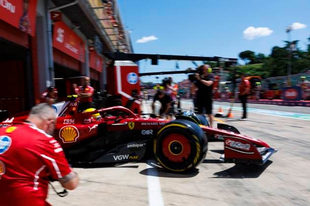 17th May 2025; Autodromo Enzo e Dino Ferrari, Imola, Italy; FIA Formula 1 Emilia Romagna Grand Prix 2025; Qualifying Day; Number 44 Scuderia Ferrari driver Lewis Hamilton during practice 3 at the Emilia Romagna Formula 1  ActionPlus12788894 StephenxBlackberry