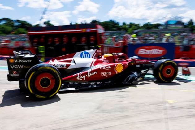 17th May 2025; Autodromo Enzo e Dino Ferrari, Imola, Italy; FIA Formula 1 Emilia Romagna Grand Prix 2025; Qualifying Day; Number 44 Scuderia Ferrari driver Lewis Hamilton during practice 3 at the Emilia Romagna Formula 1  ActionPlus12788896 StephenxBlackberry