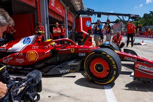 17th May 2025; Autodromo Enzo e Dino Ferrari, Imola, Italy; FIA Formula 1 Emilia Romagna Grand Prix 2025; Qualifying Day; Number 44 Scuderia Ferrari driver Lewis Hamilton during practice 3 at the Emilia Romagna Formula 1  ActionPlus12788898 StephenxBlackberry