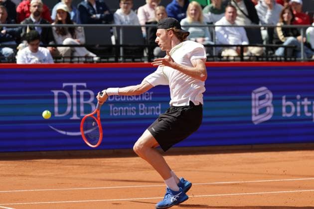 GER, Hamburg, xFSx, ATP500 Mens Tennis Tournament Bitpanda Hamburg Open 2025, 17 05 2025 Max Wiskandt GER plays a forehand Copyright: HMBxMedia FernandoxSoares