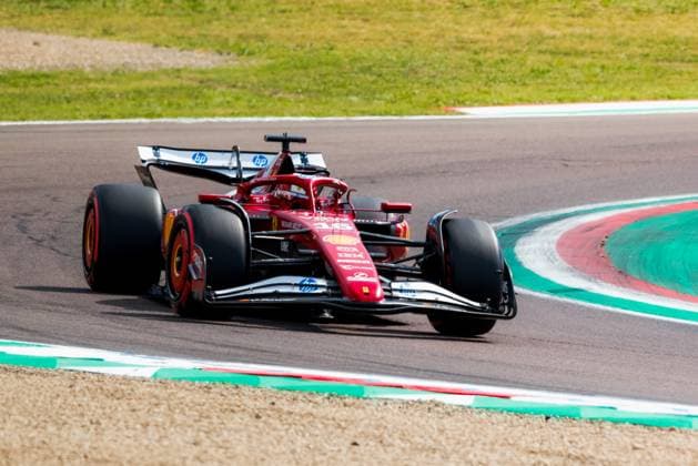 Formula 1 AWS Gran Premio del Made in Italy e dell Emilia-Romagna Alexis Perrin OVERTAKE MAXPPP - Imola 17 05 2025 16 LECLERC Charles (mon), Scuderia Ferrari, action during the Formula 1 AWS Gran Premio del Made in Italy e dell Emilia-Romagna Grand Prix 2025, the 7th round of the 2025 FIA Formula 1 World Championship, WM, Weltmeisterschaft on the Autodromo Internazionale Enzo e Dino Ferrari from May 15 to 18, 2025, in Imola, Italy Imola Italy  Copyright: xOVERTAKE MAXPPPxAlexisxPerrinx OVT202505173084 OVT202505173084