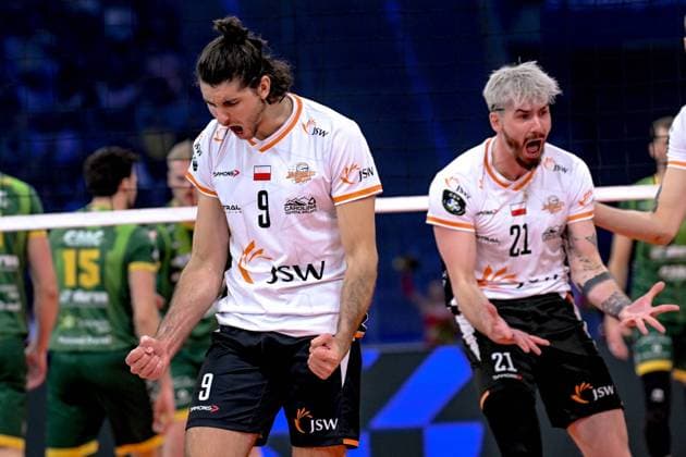 Volleyball, CL, Jastrzebski Wegiel - Warta Zawiercie LODZ 17.05.2025 SIATKOWKA FINAL LIGI MISTRZOW W PILCE SIATKOWEJ MEZCZYZN CEV CHAMPIONS LEAGUE VOLLEY MEN 2025 FINALS : JSW JASTRZEBSKI WEGIEL - ALURON CMC WARTA ZAWIERCIE N Z TIMOTHEE CARLE TOMASZ FORNAL FOT. PAWEL PIOTROWSKI 400MM.PL NEWSPIX.PL --- newspix.pl POLAND OUT! 