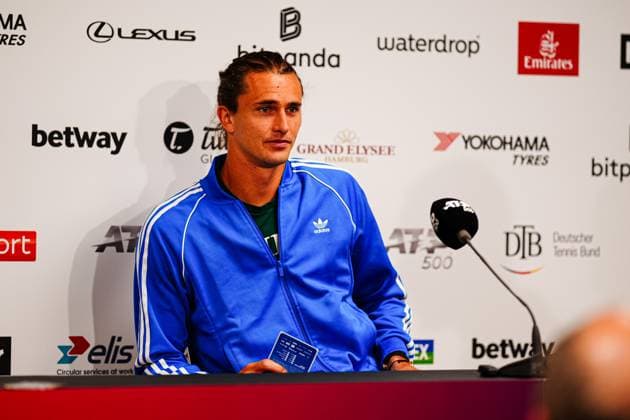 Alexander Zverev at Press Conference GER, Press Conference Alexander Zverev, Tennis, ATP 500, Bitpanda Hamburg Open, 17 05 2025 GER, Press Conference Alexander Zverev, Tennis, ATP 500, Bitpanda Hamburg Open, 17 05 2025 Hamburg Copyright: xEibner-Pressefoto MarcelxvonxFehrnx EP_MFN