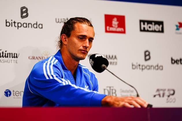 Alexander Zverev at Press Conference GER, Press Conference Alexander Zverev, Tennis, ATP 500, Bitpanda Hamburg Open, 17 05 2025 GER, Press Conference Alexander Zverev, Tennis, ATP 500, Bitpanda Hamburg Open, 17 05 2025 Hamburg Copyright: xEibner-Pressefoto MarcelxvonxFehrnx EP_MFN