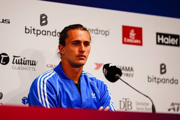 Alexander Zverev at Press Conference GER, Press Conference Alexander Zverev, Tennis, ATP 500, Bitpanda Hamburg Open, 17 05 2025 GER, Press Conference Alexander Zverev, Tennis, ATP 500, Bitpanda Hamburg Open, 17 05 2025 Hamburg Copyright: xEibner-Pressefoto MarcelxvonxFehrnx EP_MFN