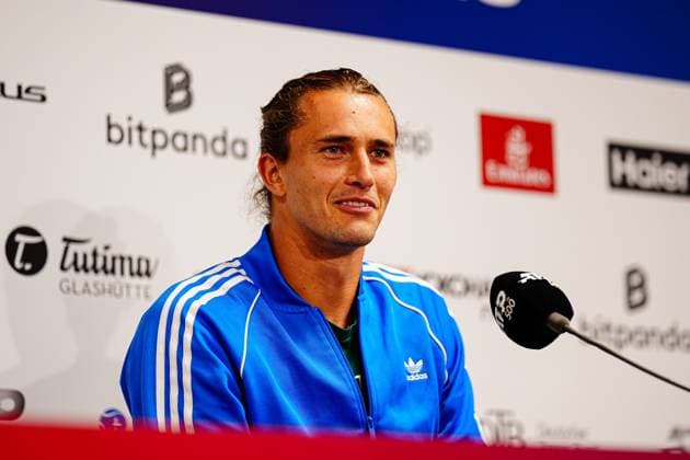Alexander Zverev at Press Conference GER, Press Conference Alexander Zverev, Tennis, ATP 500, Bitpanda Hamburg Open, 17 05 2025 GER, Press Conference Alexander Zverev, Tennis, ATP 500, Bitpanda Hamburg Open, 17 05 2025 Hamburg Copyright: xEibner-Pressefoto MarcelxvonxFehrnx EP_MFN