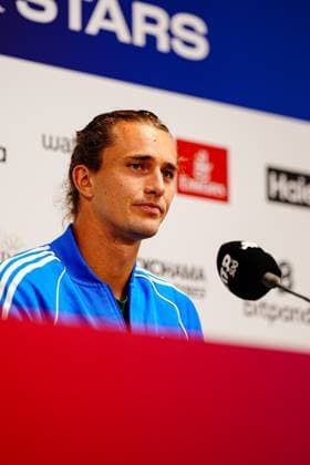 Alexander Zverev at Press Conference GER, Press Conference Alexander Zverev, Tennis, ATP 500, Bitpanda Hamburg Open, 17 05 2025 GER, Press Conference Alexander Zverev, Tennis, ATP 500, Bitpanda Hamburg Open, 17 05 2025 Hamburg Copyright: xEibner-Pressefoto MarcelxvonxFehrnx EP_MFN