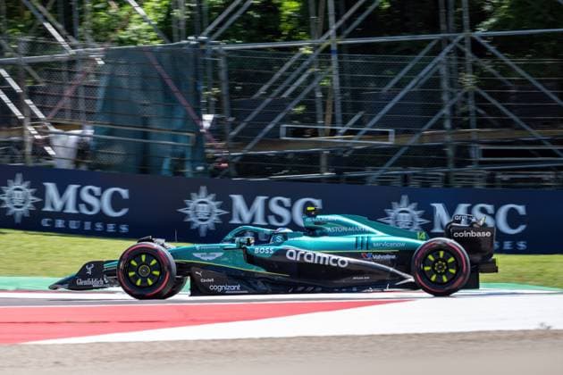 F1 GP Imola Italy Friday, 16 05 2025 Fernando Alonso 14, Aston Martin Aramco F1 Team F1 GP Imola Italy Friday, 16 05 2025 Copyright: xBEAUTIFULxSPORTS Erlhofx