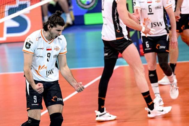 Volleyball, CL, Jastrzebski Wegiel - Warta Zawiercie LODZ 17.05.2025 SIATKOWKA FINAL LIGI MISTRZOW W PILCE SIATKOWEJ MEZCZYZN CEV CHAMPIONS LEAGUE VOLLEY MEN 2025 FINALS : JSW JASTRZEBSKI WEGIEL - ALURON CMC WARTA ZAWIERCIE N Z TIMOTHEE CARLE FOT. PAWEL PIOTROWSKI 400MM.PL NEWSPIX.PL --- newspix.pl POLAND OUT! 