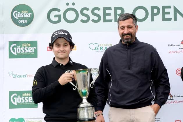 GOLF - Goesser Open 2025 MARIA LANKOWITZ,AUSTRIA,17.MAY.25 - GOLF - Alps Tour, Goesser Open, GC Erzherzog Johann. Image shows Jorge Maicas (ESP) and Oliver Plieschnig (Brau Union).  GEPAxpictures xHansxOberlaender