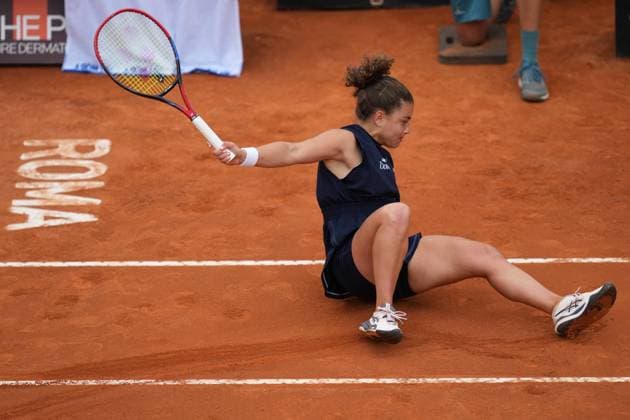 Tennis, WTA Turnier in Rom, Finale, Paolini - Gauff Jasmine Paolini (ITA) during the women s final against Coco Gauff (USA) of the WTA, Tennis Damen Master 1000 Internazionali BNL d Italia tournament at the Foro Italico on May 17, 2025 (Alfredo Falcone LaPresse)  Copyright: xAlfredoxFalcone LaPressex